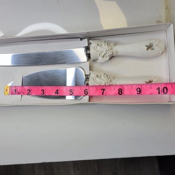 WEDDING Knife and Spatula Butterfly Theme NEW - Picture 2 of 5